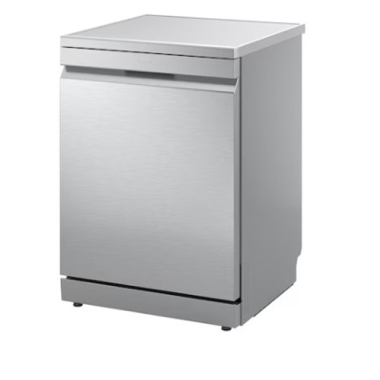 LG DF375HVS mosogatógép, 14 teríték, inverter motor, 3 kosár, automatikus ajtónyitás, 60x60x85 cm, hamvas ezüst szín 