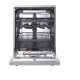 LG DF375HVS mosogatógép, 14 teríték, inverter motor, 3 kosár, automatikus ajtónyitás, 60x60x85 cm, hamvas ezüst szín 