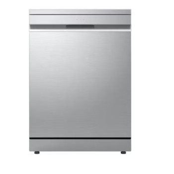 LG DF375HVS mosogatógép, 14 teríték, inverter motor, 3 kosár, automatikus ajtónyitás, 60x60x85 cm, hamvas ezüst szín 