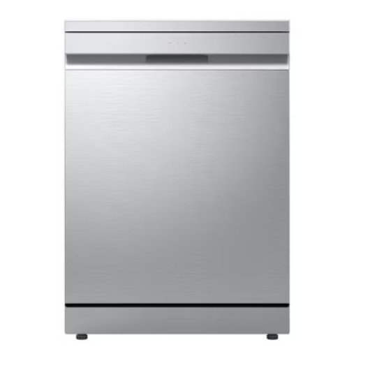 LG DF375HVS mosogatógép, 14 teríték, inverter motor, 3 kosár, automatikus ajtónyitás, 60x60x85 cm, hamvas ezüst szín 