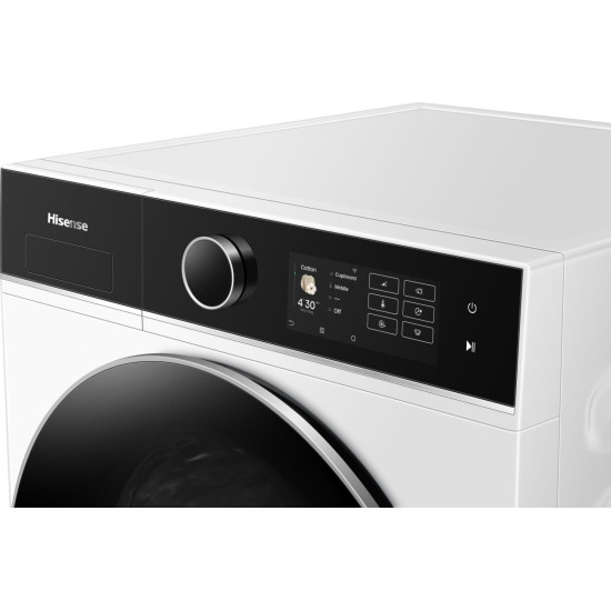 Hisense DH5I104BWAB hőszivattyús szárítógép, 10 kg, Wifi, gőz, inverter motor, 59.5x64x84.5 cm 