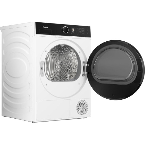 Hisense DH5I104BWAB hőszivattyús szárítógép, 10 kg, Wifi, gőz, inverter motor, 59.5x64x84.5 cm 