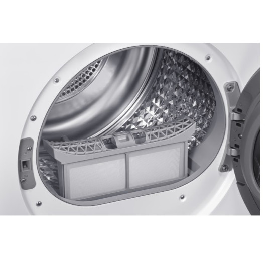 Samsung DV90DG52A0AELE hőszivattyús szárítógép, 9 kg, inverter motor, Wifi, 60x65x85 cm