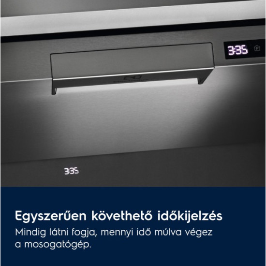 Electrolux EES48401L teljesen beépíthető mosogatógép, 3 kosár, 14 teríték, automatikus ajtónyitás, 59.6x55x81.8 cm 