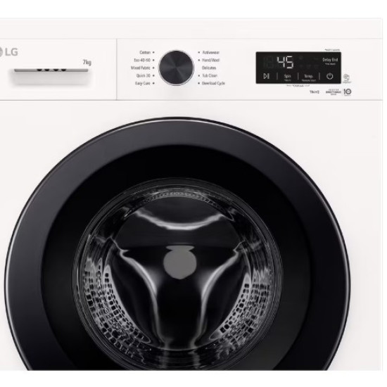 LG F2X10S7NWK elöltöltős mosógép, 7 kg, Wifi, gőz, inverter motor, 60x44x85 cm