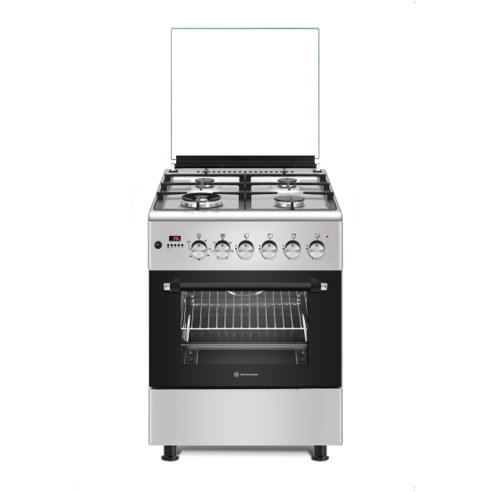 Novacook F6TS40EG HI kombinált tűzhely, 56L, 60x60x87 cm