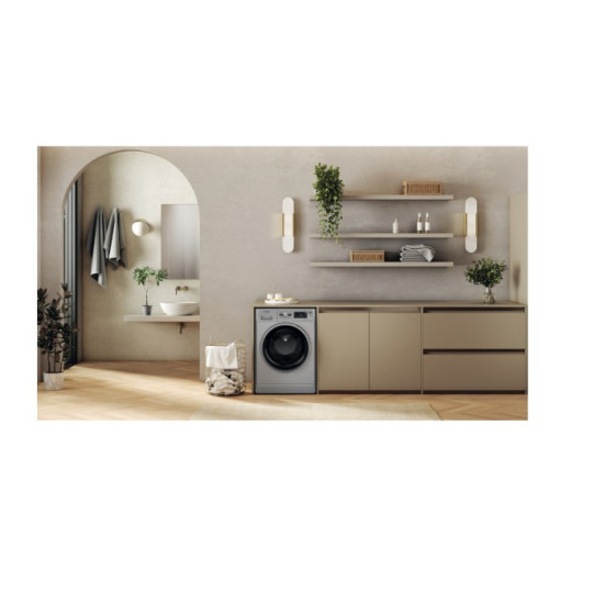Whirlpool FFWDB964489SBSVEE mosó-szárítógép, 9/6 kg, gőz, inverter motor, 59.5x54x85 cm, ezüst szín