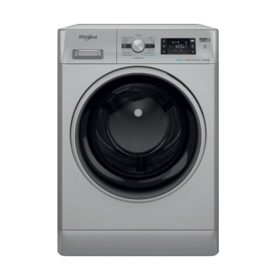 Whirlpool FFWDB964489SBSVEE mosó-szárítógép, 9/6 kg, gőz, inverter motor, 59.5x54x85 cm, ezüst szín