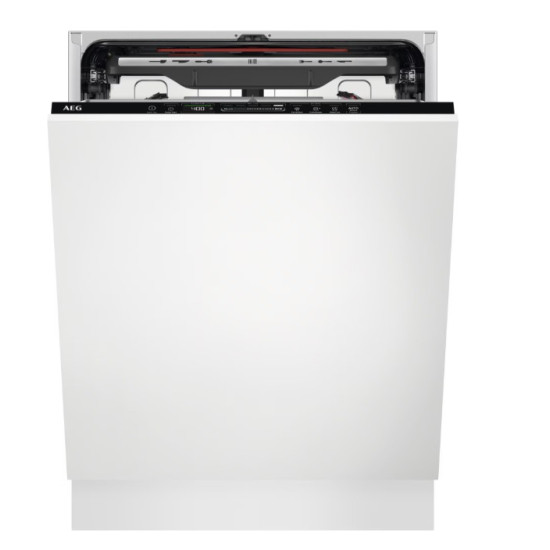 AEG FSE74707P teljesen beépíthető mosogatógép, 15 teríték, inverter motor, 3 kosár, 59.6x55x81.8 cm