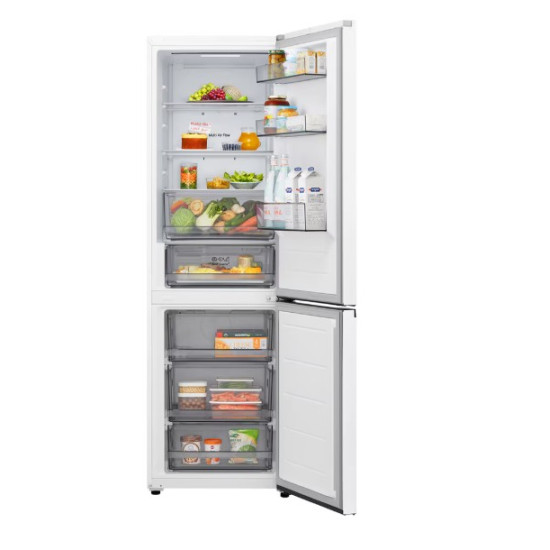 LG GBBSJ1CCSW alulfagyasztós kombinált hűtőszekrény, 220/113L, Smart Inverter Kompresszor, Wifi, 59.7x67.4x186 cm 