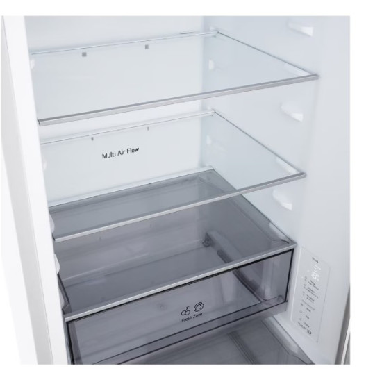 LG GBBSJ1CCSW alulfagyasztós kombinált hűtőszekrény, 220/113L, Smart Inverter Kompresszor, Wifi, 59.7x67.4x186 cm 