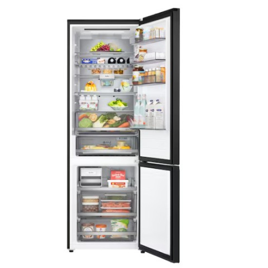 LG GBBW726CEV Total No Frost alulfagyasztós kombinált hűtőszekrény, 326/139L, Smart Inverter Kompresszor, Wifi, 69.7x70.4x203 cm, fémes fekete szín 