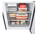LG GBBW726CEV Total No Frost alulfagyasztós kombinált hűtőszekrény, 326/139L, Smart Inverter Kompresszor, Wifi, 69.7x70.4x203 cm, fémes fekete szín 