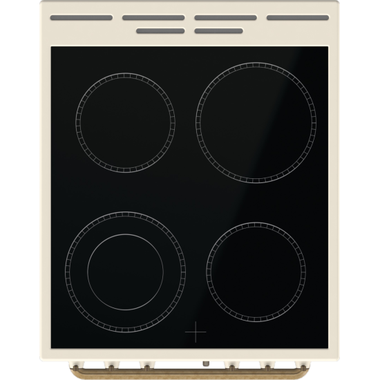 Gorenje GECS5B70CLI kerámialapos elektromos tűzhely extra gőzfunkcióval Classico Design, 70L, 50x59.4x85 cm