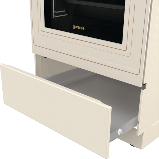 Gorenje GECS5B70CLI kerámialapos elektromos tűzhely extra gőzfunkcióval Classico Design, 70L, 50x59.4x85 cm