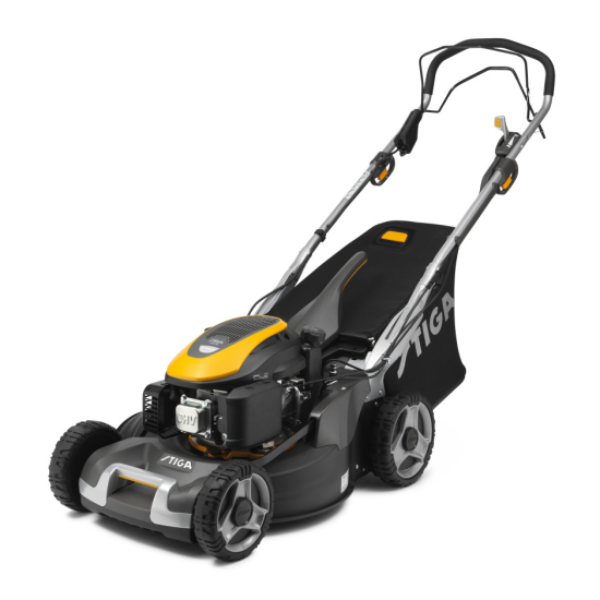Stiga TWINCLIP 950 VE benzinmotoros önjárós fűnyíró,hátsó és oldalsó kidobás, mulcsozás, gyűjtés funkció, 3.2kW, gombnyomással indítható, Engine Start rendszer 