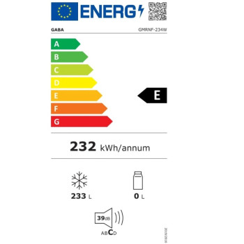 Gaba GMRNF-234W No Frost fagyasztóláda, 233L, inverter motor, 98.6x60.5x85.3 cm 