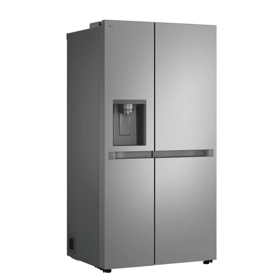 LG GSLC40PYPE side by side hűtőszekrény, 417/221L, Smart Inverter Kompresszor, 91.3x73.5x179 cm, hamvas matt ezüst szín