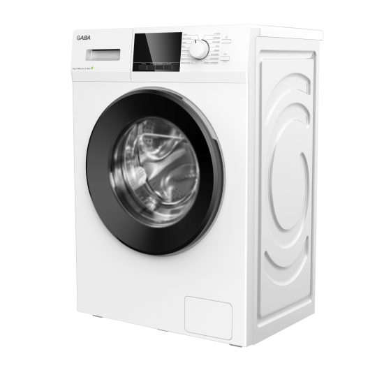 Gaba GTW-914A elöltöltős mosógép, 9 kg, gőz, inverter motor, 60x56x85 cm