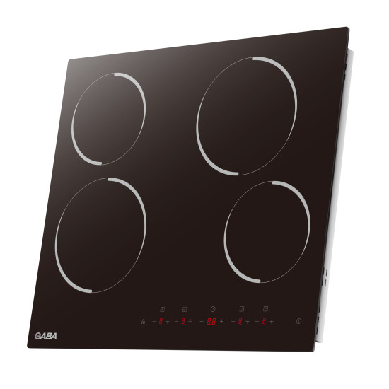 Gaba GMH-C-4 beépíthető kerámialap, 52x59x5.1 cm, fekete szín 