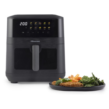 Hisense HAF2100DCD forrólevegős sütő, Air Fryer, 2100W, 7.7L, fekete szín