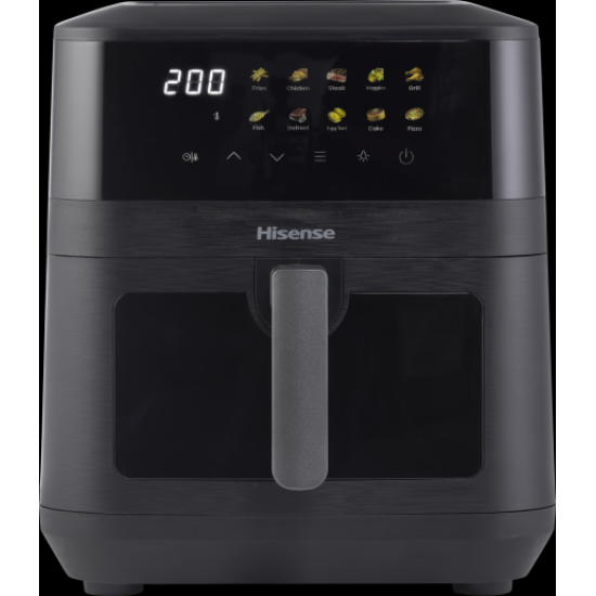 Hisense HAF2100DCD forrólevegős sütő, Air Fryer, 2100W, 7.7L, fekete szín