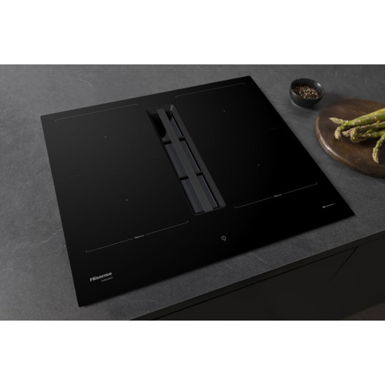Hisense HEH6443BSCWF1 pultba építhető konyhai elszívó, 60x52x23.3 cm, fekete szín 