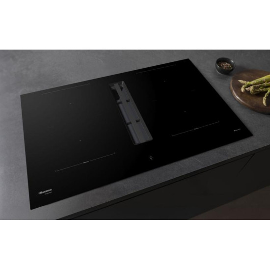 Hisense HEH8443BSCWF1 pultba építhető konyhai elszívó, 83x52x23.3 cm, fekete szín 