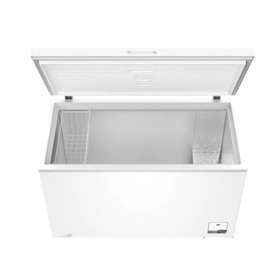 Hausmeister HM4171 fagyasztóláda, 380L liter, inverter motor, 2 az 1-ben funkció használható hűtőnek illetve fagyasztónak,127x68.5x83.5 cm