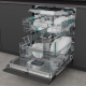 Hisense HV673A65 teljesen beépíthető mosogatógép, 16 teríték, Wifi, inverter motor, 3 kosár, automatikus ajtónyitás, 59.8x55.5x81.6 cm 