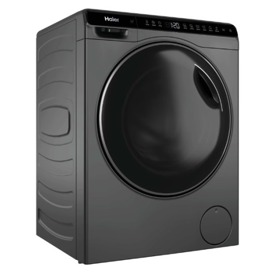 Haier HW50-BP12307GU1 elöltöltős mini mosógép, 5kg, Wifi, inverter motor, 51x49.2x70 cm, antracit szín 