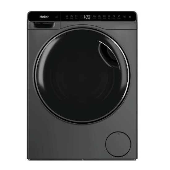 Haier HW50-BP12307GU1 elöltöltős mini mosógép, 5kg, Wifi, inverter motor, 51x49.2x70 cm, antracit szín 