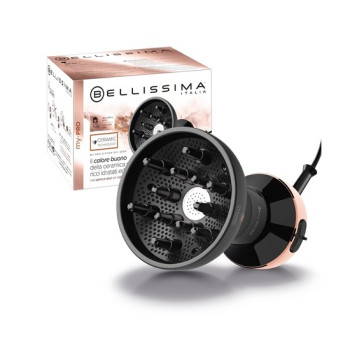 Imetec 11799 hajszárító, 700W, diffúzor, fekete/réz 