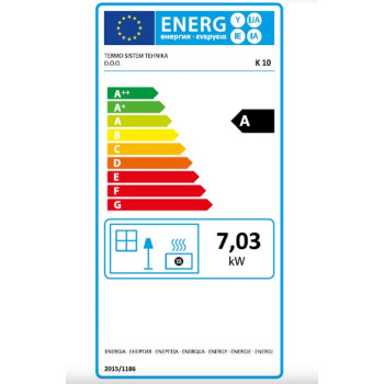 Termo Kreka K10 N íves kandalló 7kW 