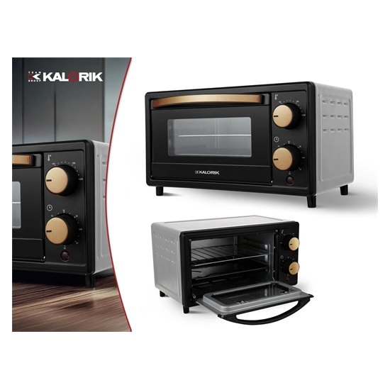 Kalorik OT2015 mini sütő, 9.7L, 900W, rose gold fekete szín 