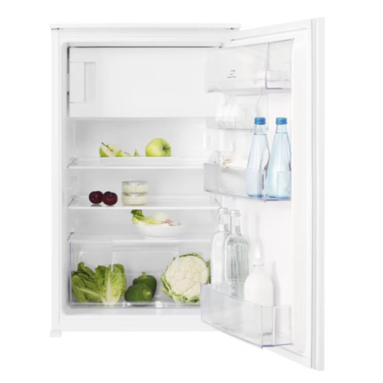 Electrolux LFB2AE88S1 beépíthető egyajtós hűtőszekrény fagyasztóval, 110/14L, 54.8x54.9x87.3 cm 