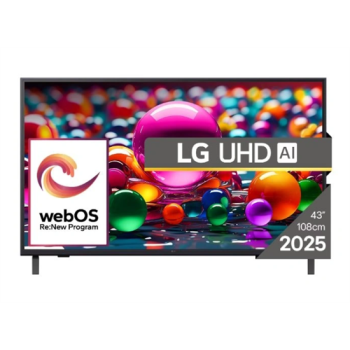 LG 43UA74003LB 4K UHD AI Smart LED TV, 43", 109.22 cm