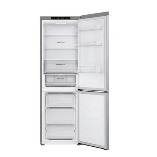 LG GBV3100APY alulfagyasztós kombinált hűtőszekrény, Smart Inverter Kompresszor, 234/110L,59.5x67.5x186 cm, hamvas matt ezüst szín 