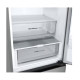 LG GBV3100APY alulfagyasztós kombinált hűtőszekrény, Smart Inverter Kompresszor, 234/110L,59.5x67.5x186 cm, hamvas matt ezüst szín 