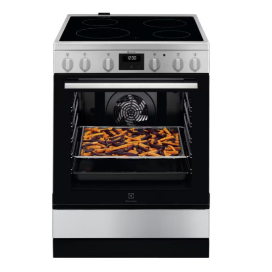 Electrolux LKR64020CX kerámialapos tűzhely, 73L, 59.6x60x85 cm, inox 