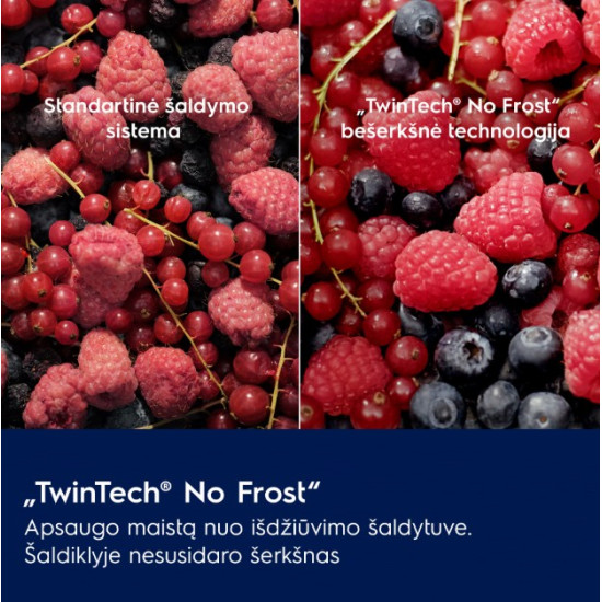 Electrolux LNS9TE19S Total No Frost beépíthető kombinált hűtőszekrény, inverter motor, 216/62L, 54.6x54.9x188.4 cm