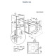 Electrolux LOF4P06BK beépíthető sütő, 65L, pirolitikus tisztítás, 59.4x56x59.8 cm, fekete szín 