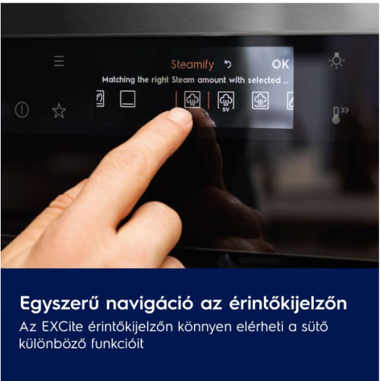 Electrolux LVL8E09Z beépíthető kompakt sütő és mikró, 44L, Wifi, 59.5x56.7x45.5 cm, fekete szín 