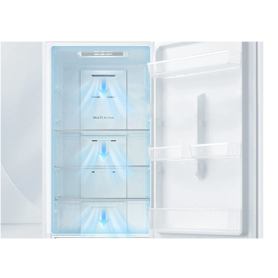 Midea MDRB489FGE01OE No Frost alulfagyasztós kombinált hűtőszekrény, 247/83L, 59.5x63.5x201 cm