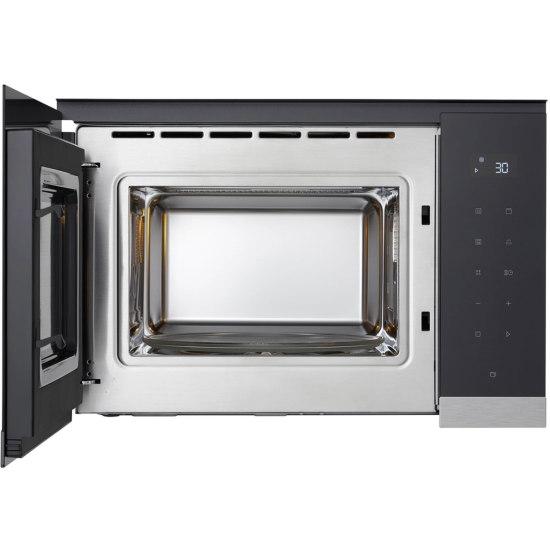 LG MG7Z2593D beépíthető mikrohullámú sütő, 25L, grill, 59.2x38.8x39.6 cm, fekete szín 