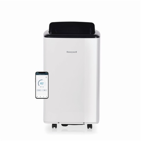 Honeywell HF09CESVWK mobil klíma, 2.6kW, Wifi, hűtés, párátlanítás, ventillálás, fehér/fekete szín 