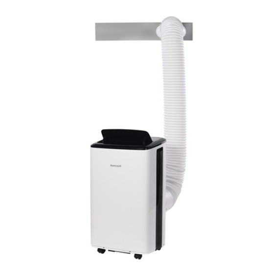 Honeywell HF09CESVWK mobil klíma, 2.6kW, Wifi, hűtés, párátlanítás, ventillálás, fehér/fekete szín 