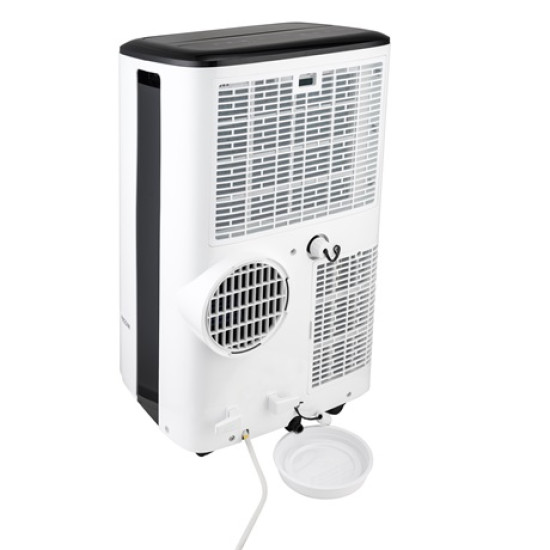 Honeywell HF09CESVWK mobil klíma, 2.6kW, Wifi, hűtés, párátlanítás, ventillálás, fehér/fekete szín 