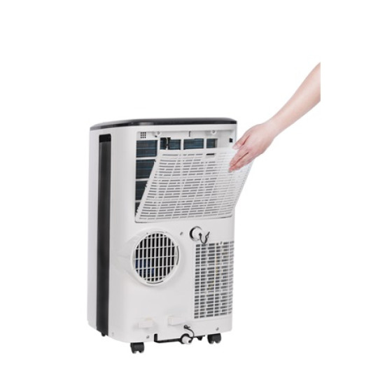 Honeywell HF09CESVWK mobil klíma, 2.6kW, Wifi, hűtés, párátlanítás, ventillálás, fehér/fekete szín 