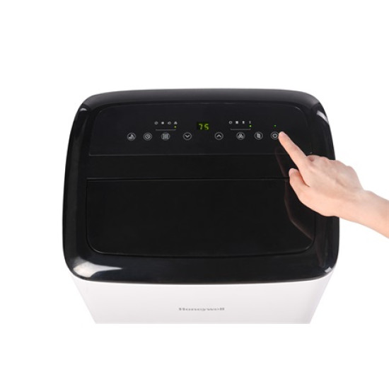 Honeywell HF09CESVWK mobil klíma, 2.6kW, Wifi, hűtés, párátlanítás, ventillálás, fehér/fekete szín 